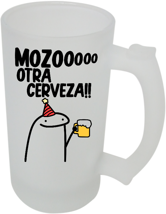 Vaso Cervecero Schopero Personalizado Con Frase, Foto o Imagen 500cc