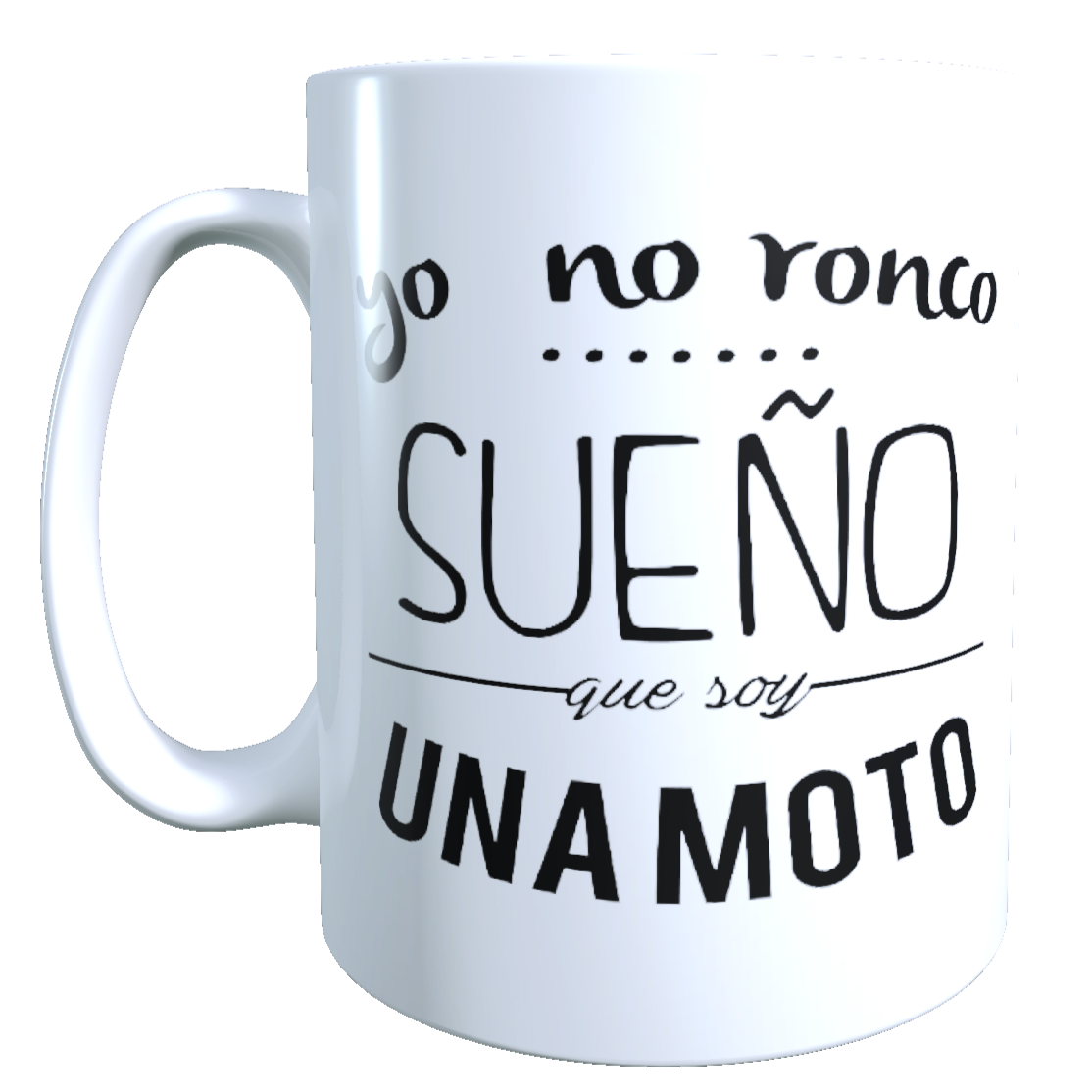 Taza Tazón Sueño que soy una moto / Regalo Dia del Padre