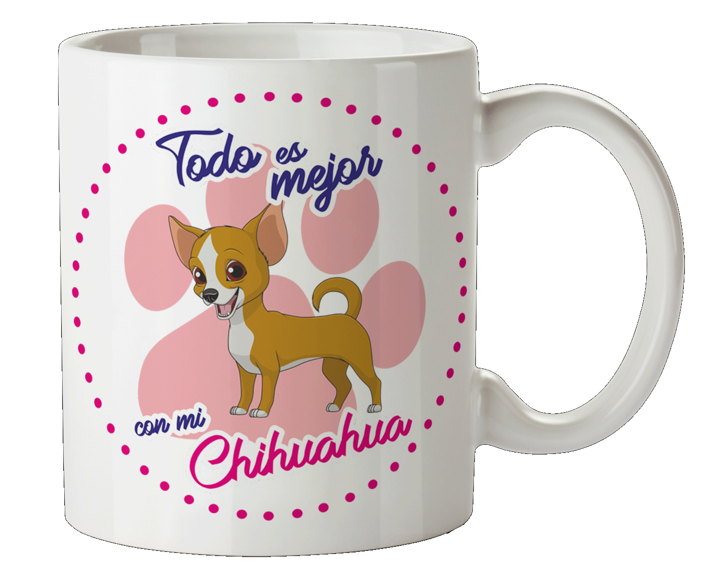 Taza Personalizada con Nombre de Mascota, GATOS Y PERROS