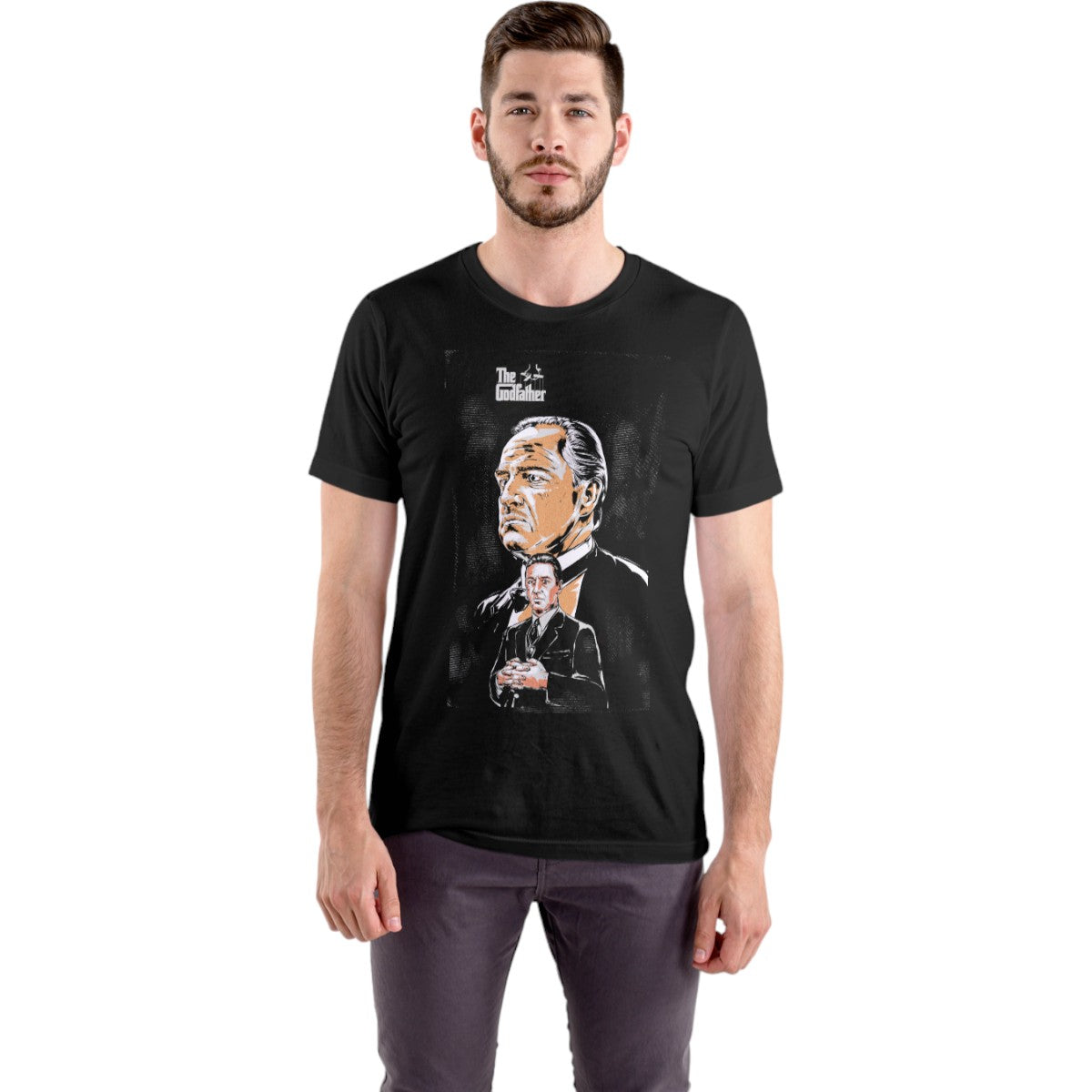 Polera UNISEX The Godfather El Padrino / Vito y Michael Corleone 100% Algodón