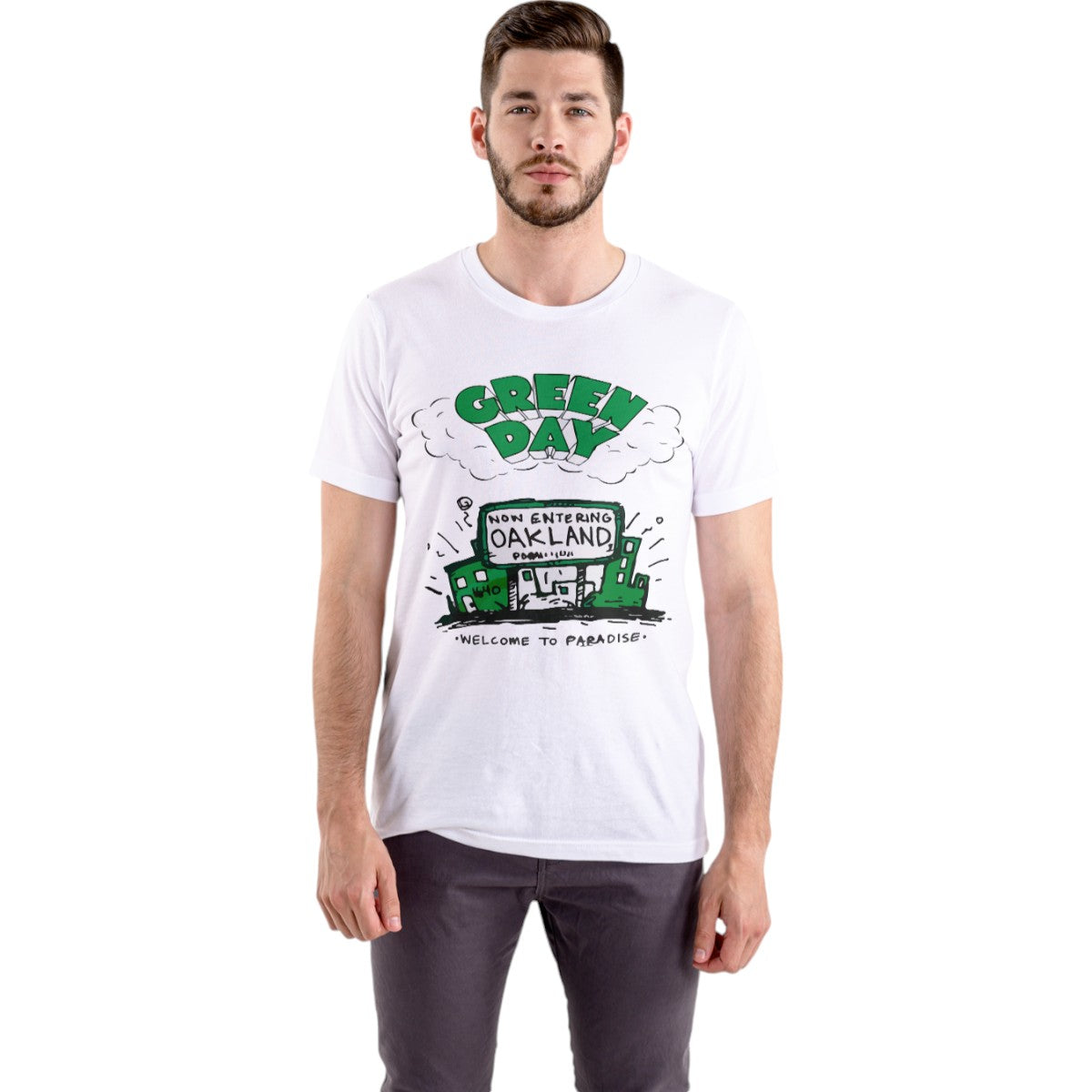 Polera UNISEX Green Day / Welcome to paradise 100% Algodón