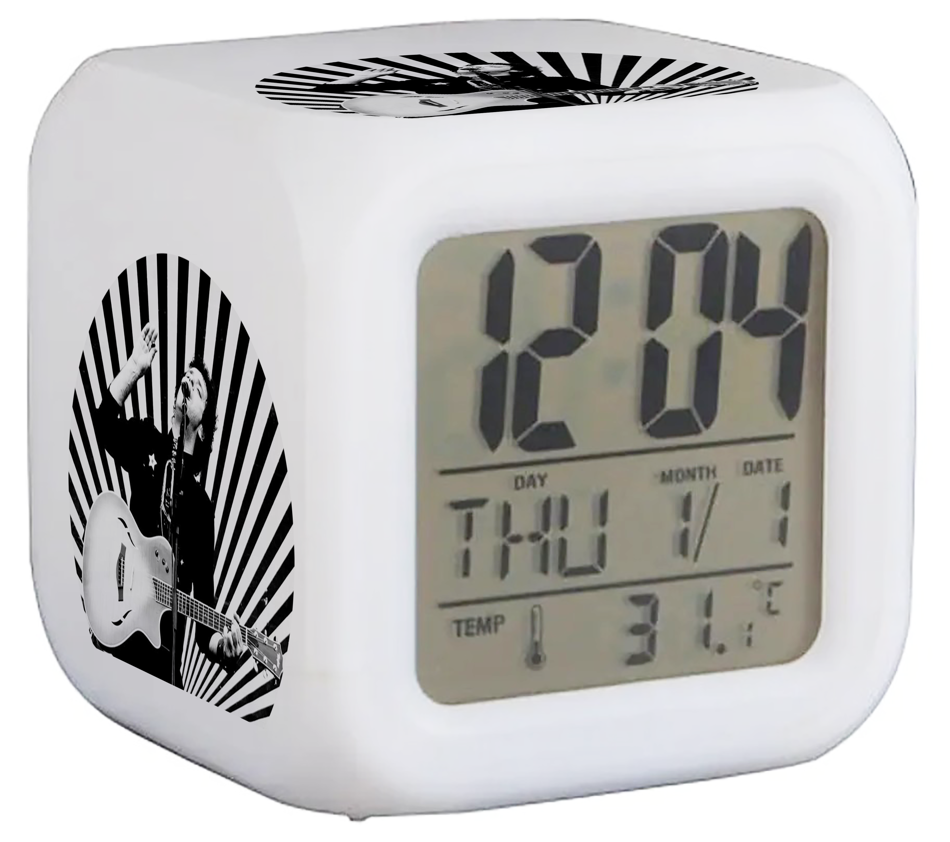 Reloj digital GUSTAVO CERATI / Ahí Vamos - con luces led y despertador