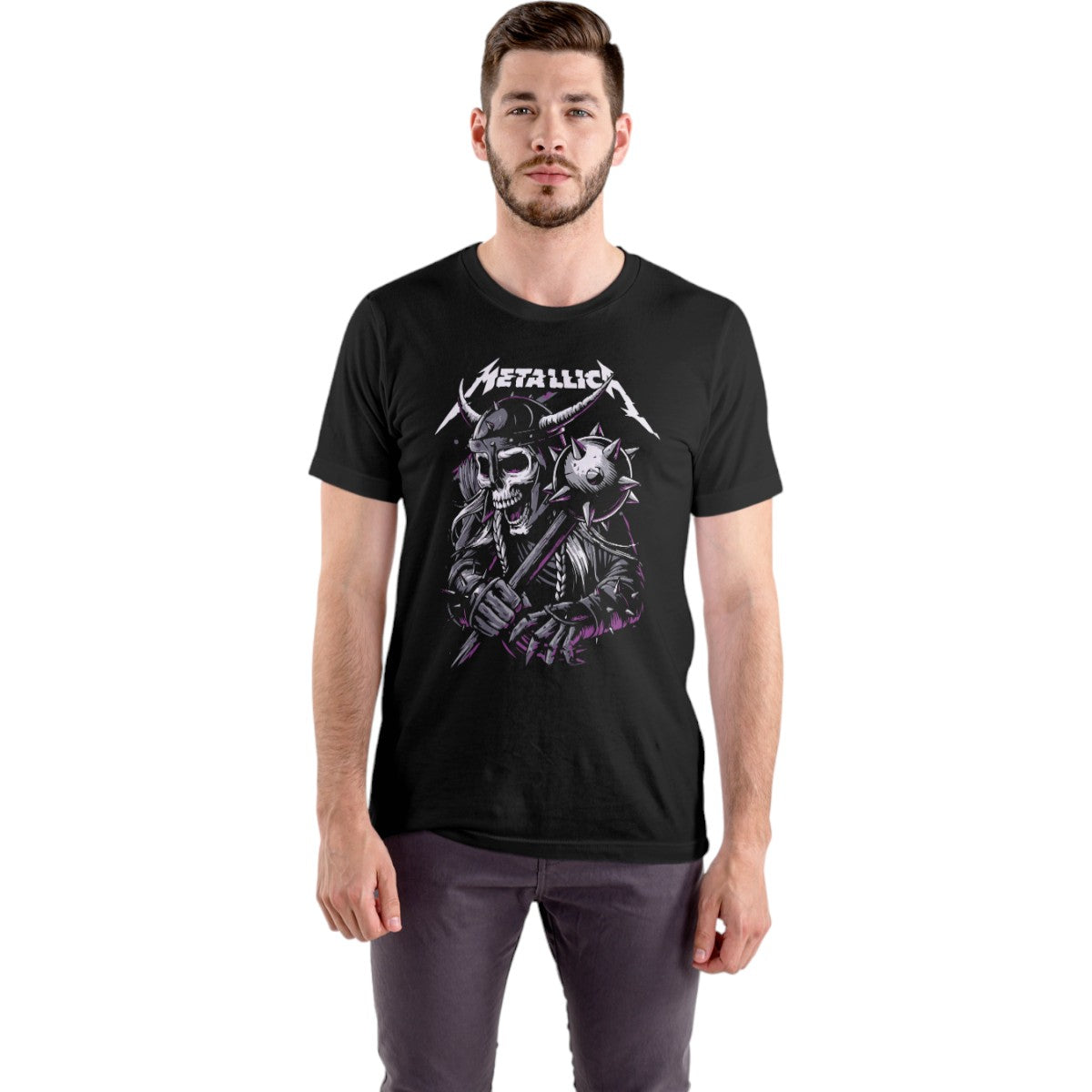 Polera UNISEX Viking / Metallica 100% Algodón