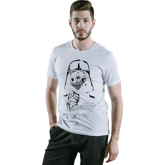 Polera UNISEX Star Wars Darth Vader SILUETA 100% Algodón