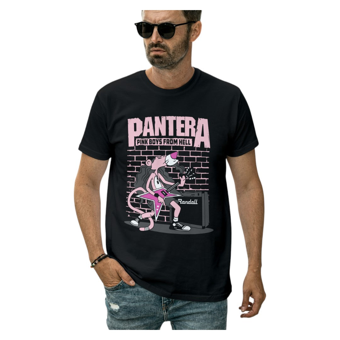 Polera Pantera - Pantera Rosa (100% algodón)