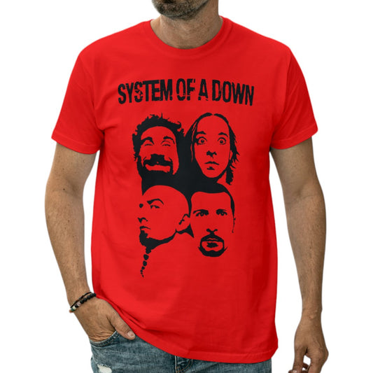 Polera UNISEX System of a Down SOAD 100% Algodón