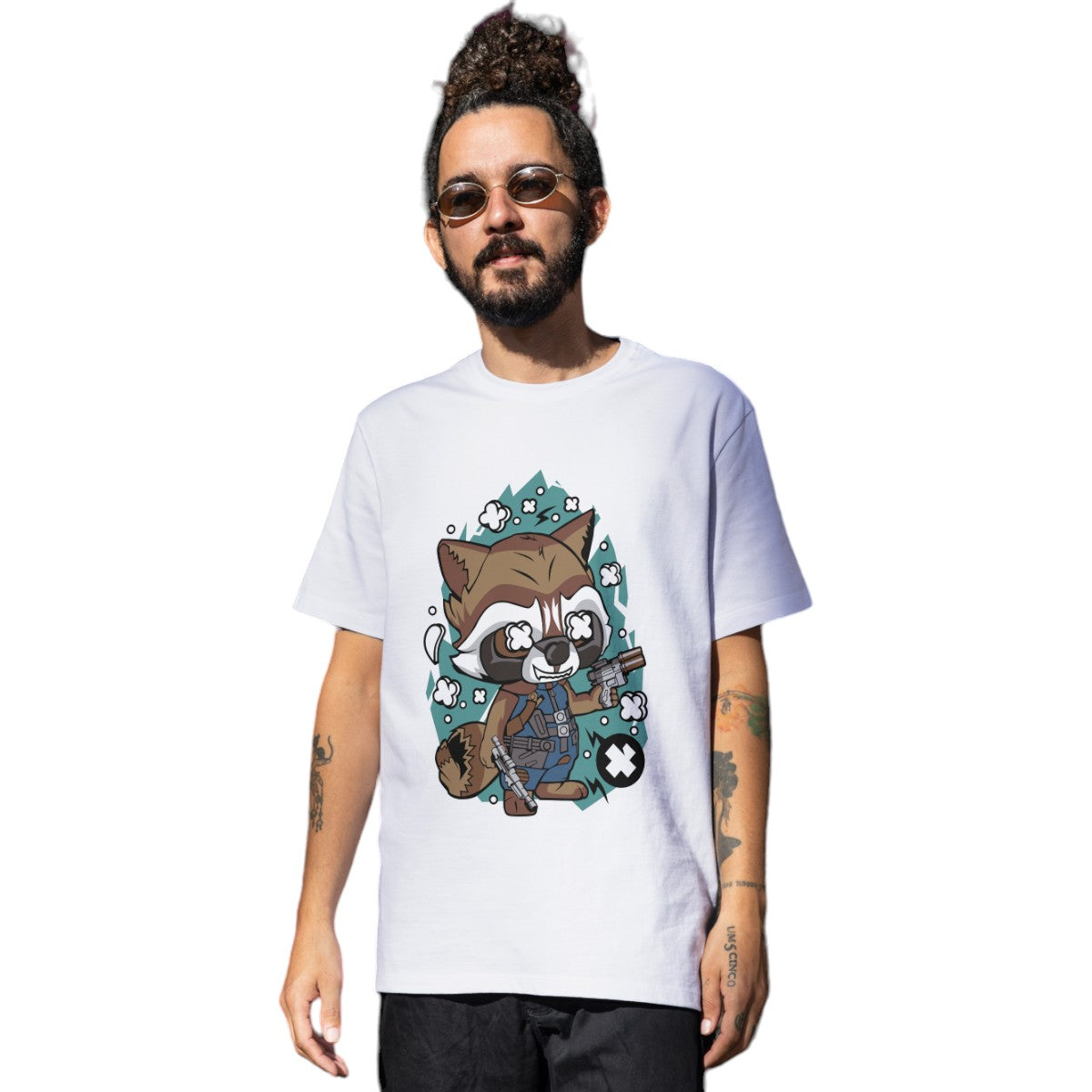 Polera UNISEX Rocket Raccoon / Guardianes de la Galaxia 100% Algodón