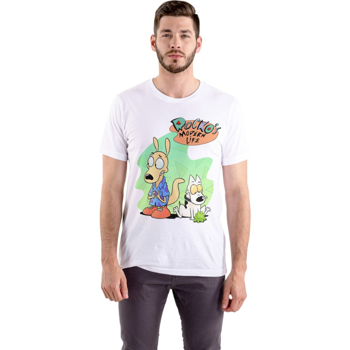 Polera UNISEX La vida moderna de Rocko / Cartoon 100% Algodón