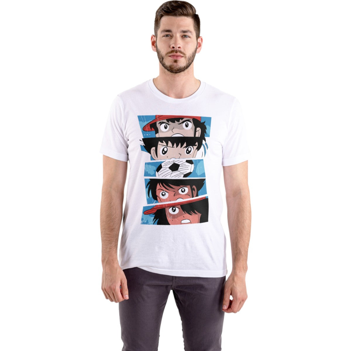 Polera UNISEX Los Super Campeones / Capitán Tsubasa 100% Algodón