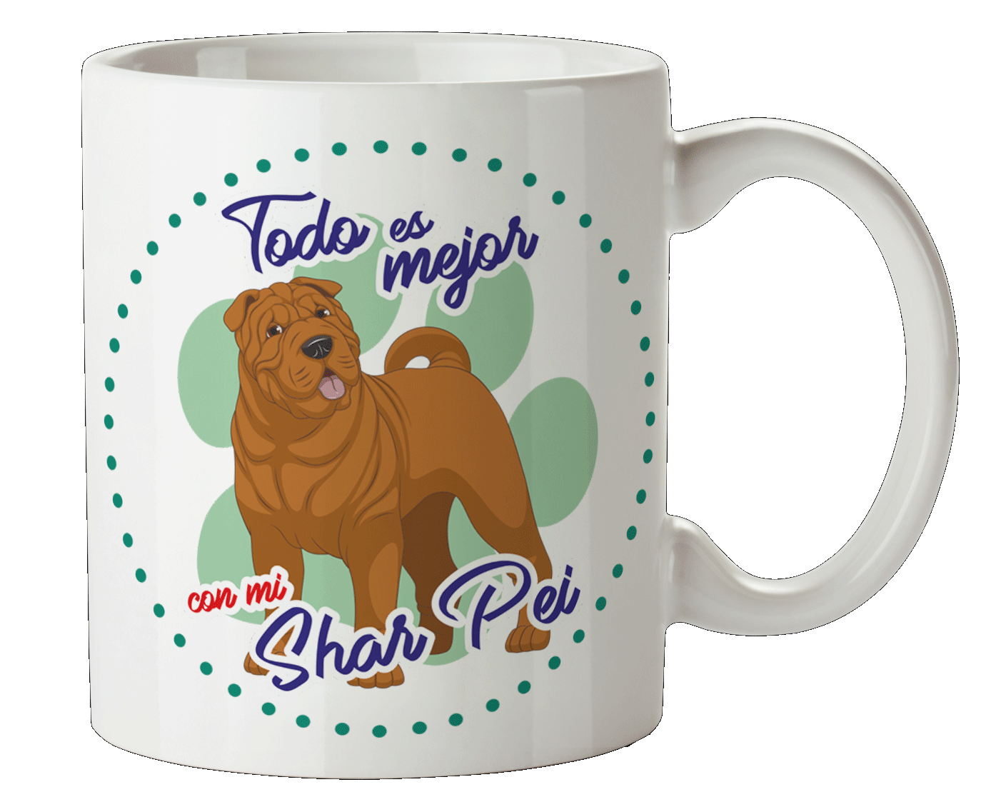 Taza Personalizada con Nombre de Mascota, GATOS Y PERROS