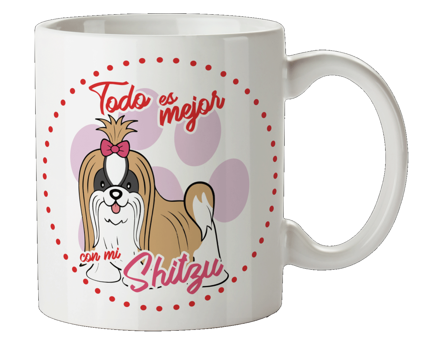 Taza Personalizada con Nombre de Mascota, GATOS Y PERROS