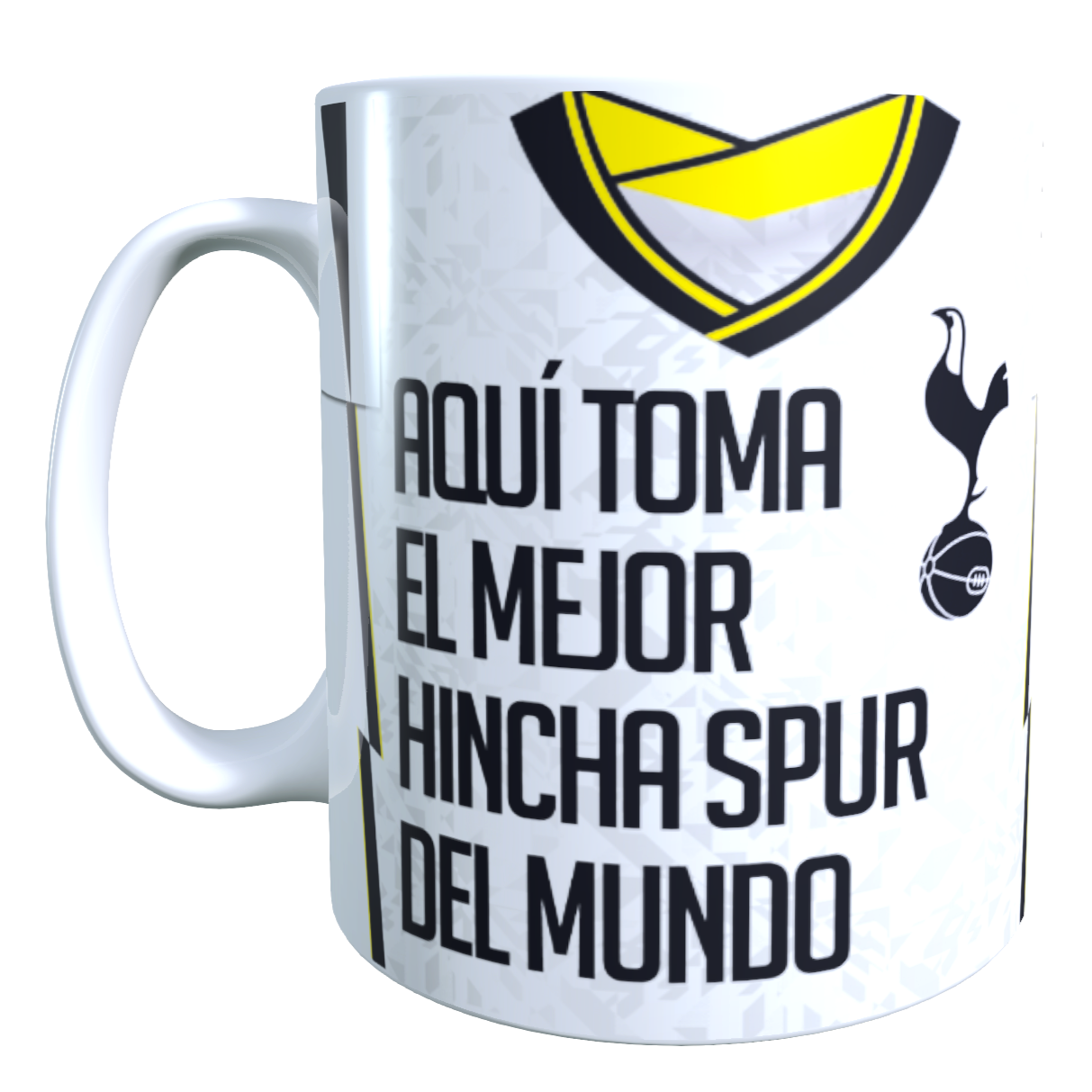 Taza Personalizada con Apellido y Numero, Diseño TOTTENHAM