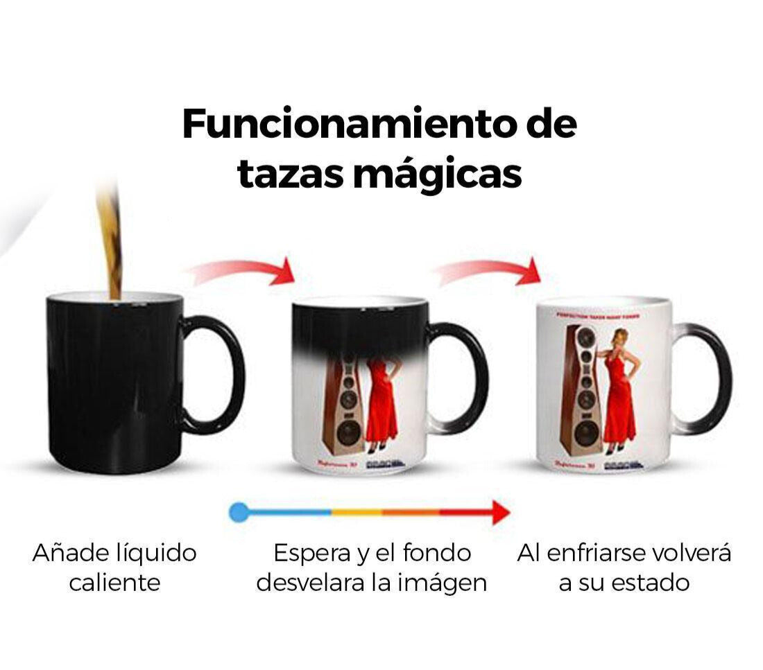 Taza MÁGICA Personalizada con Foto, imagen o logo SIN EDICIÓN