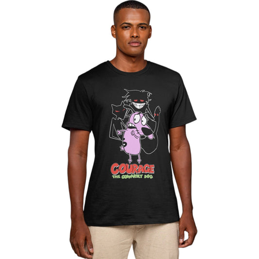 Polera Coraje el Perro Cobarde (100% Algodón)