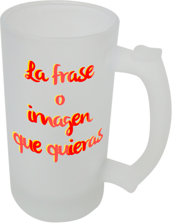 Vaso Cervecero Schopero Personalizado Con Frase, Foto o Imagen 500cc