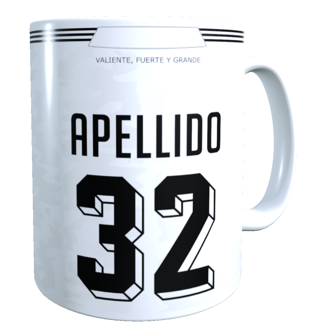 Taza Personalizado con Apellido y Numero, Diseño Colo Colo
