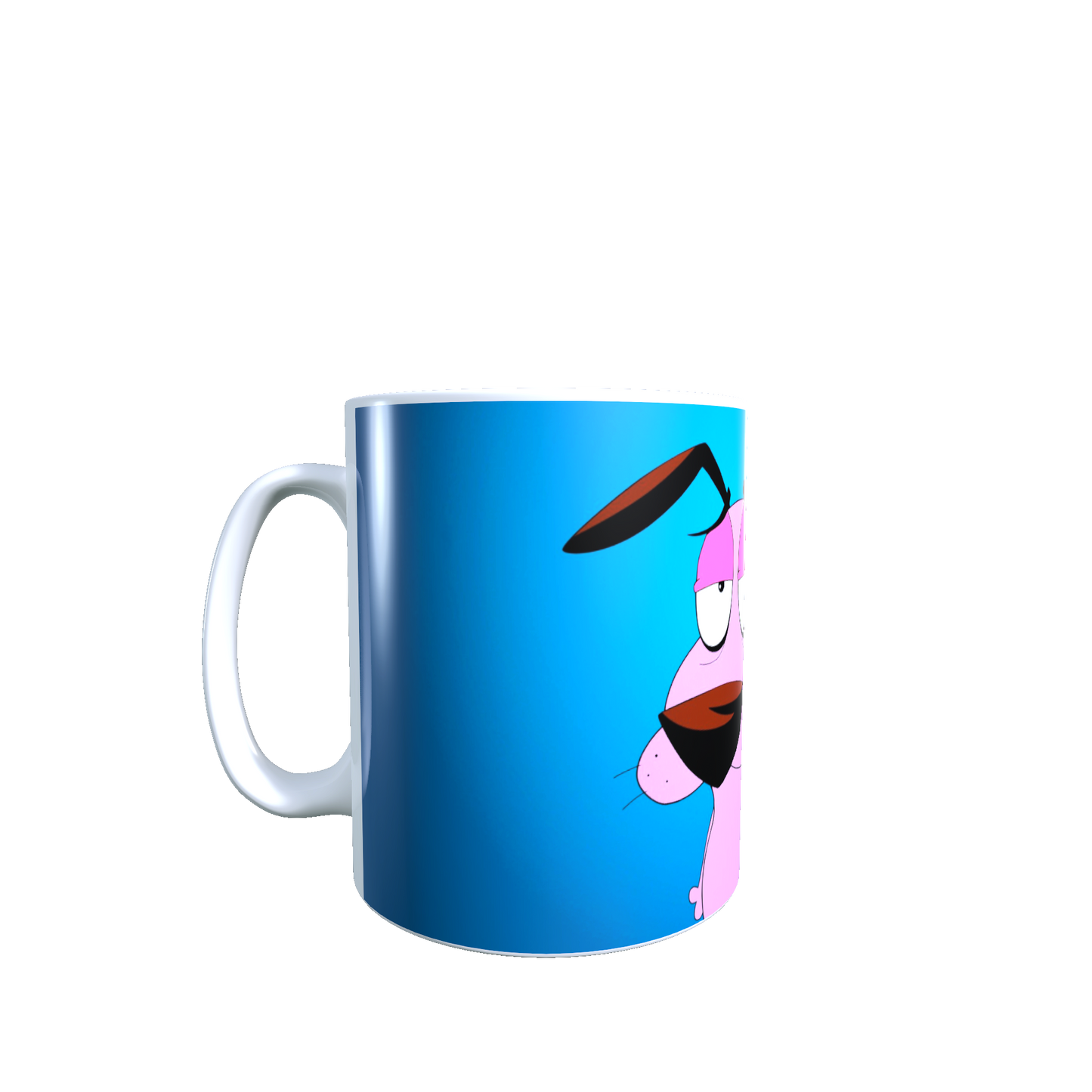 TAza - Tazón Coraje El Perro Cobarde (AZUL)