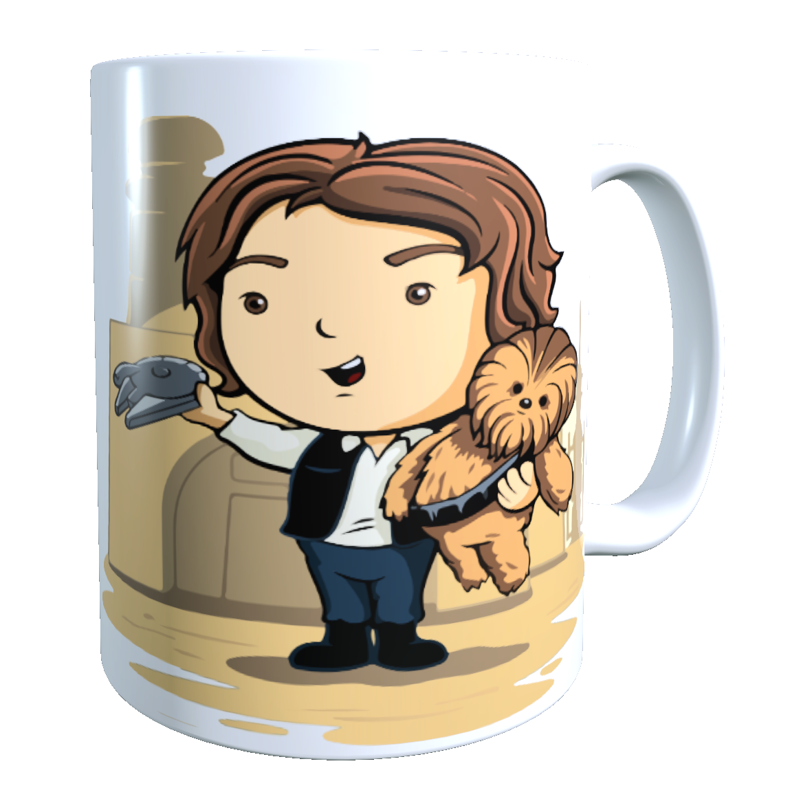 Taza - Tazón Han Solo y Chewbacca - Star Wars