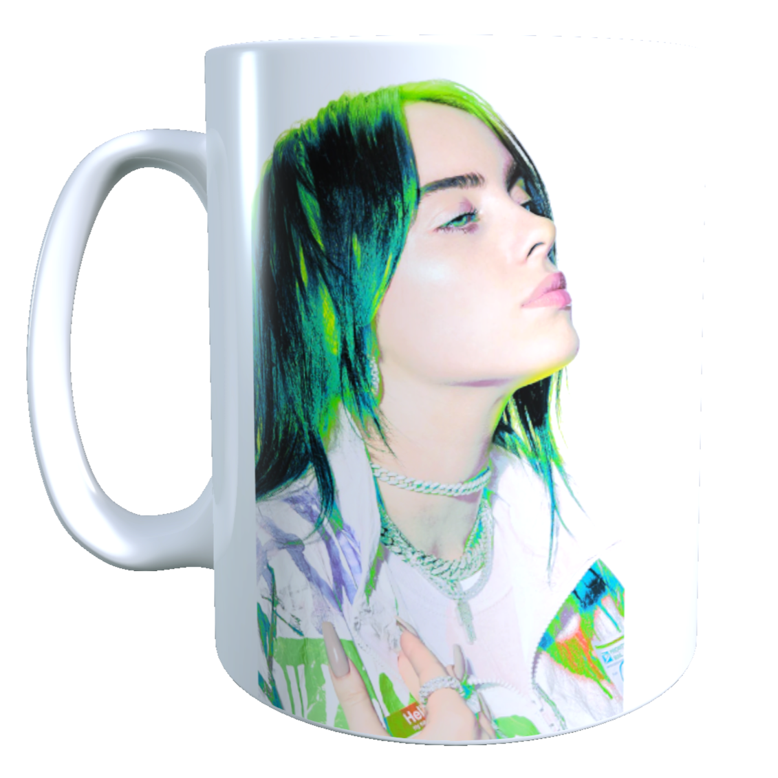 Taza - Tazón Billie Eilish - Lovely (Con codigo Spotify)