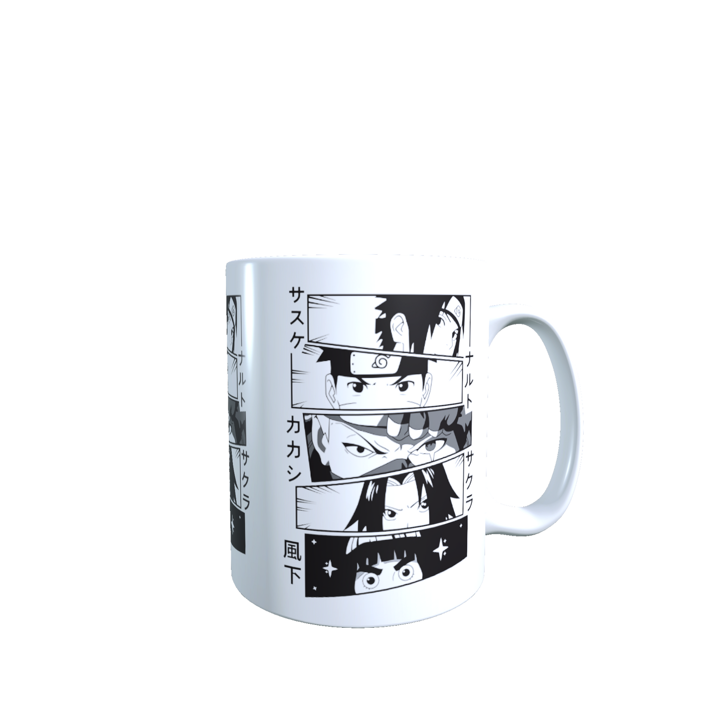 Taza - Tazón Naruto (Blanco y Negro)
