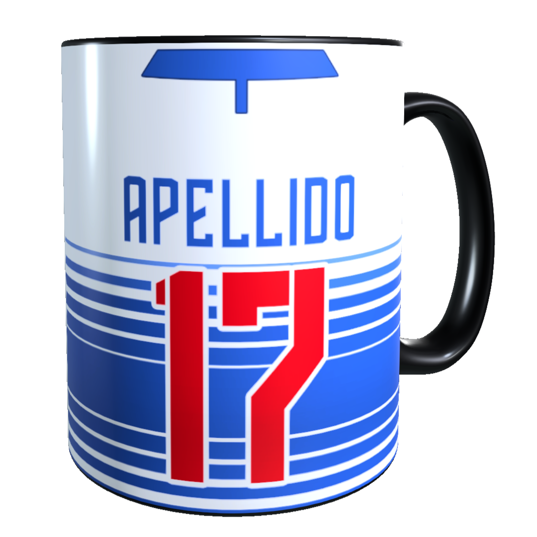 Taza MAGICA Cambia Color / Personalizado con Apellido y Numero, Diseño Universidad Catolica