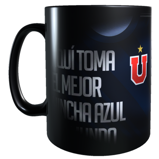Taza MAGICA Cambia Color / Personalizado con Apellido y Numero Diseño Universidad de Chile
