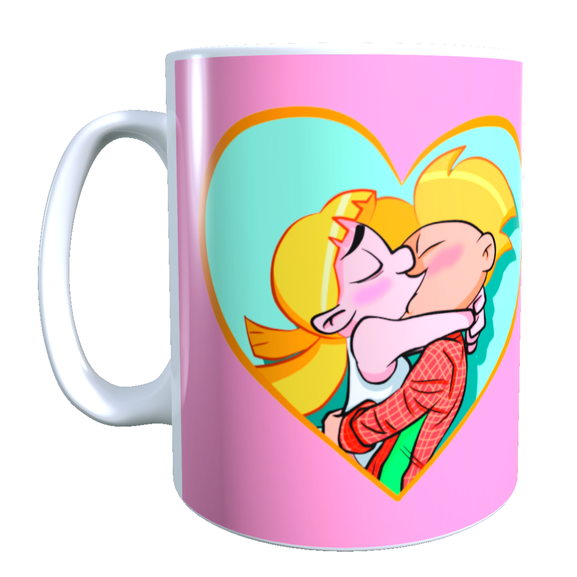 Taza - Tazón Helga Pataki Y Arnold XOXO (ROSADO)