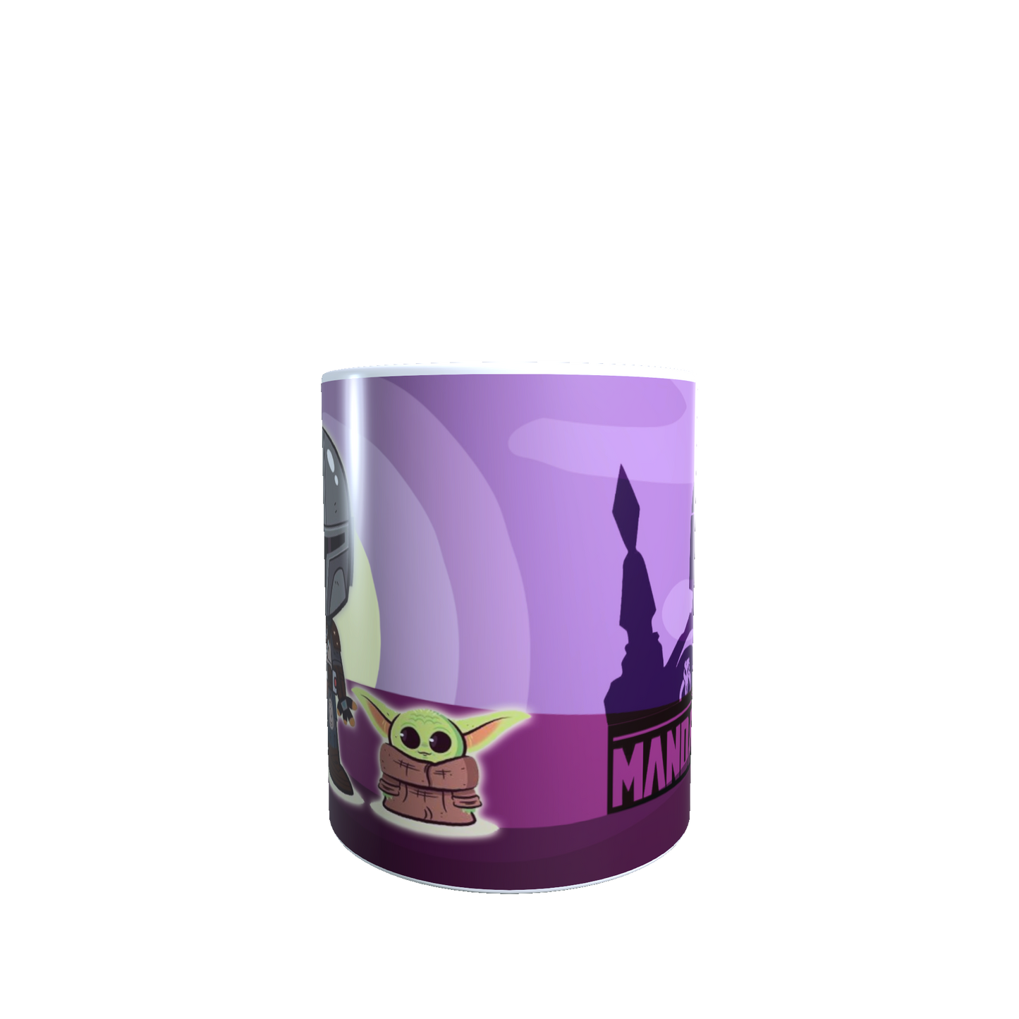 Taza - Tazón The Mandalorian (Fondo morado) - Star Wars