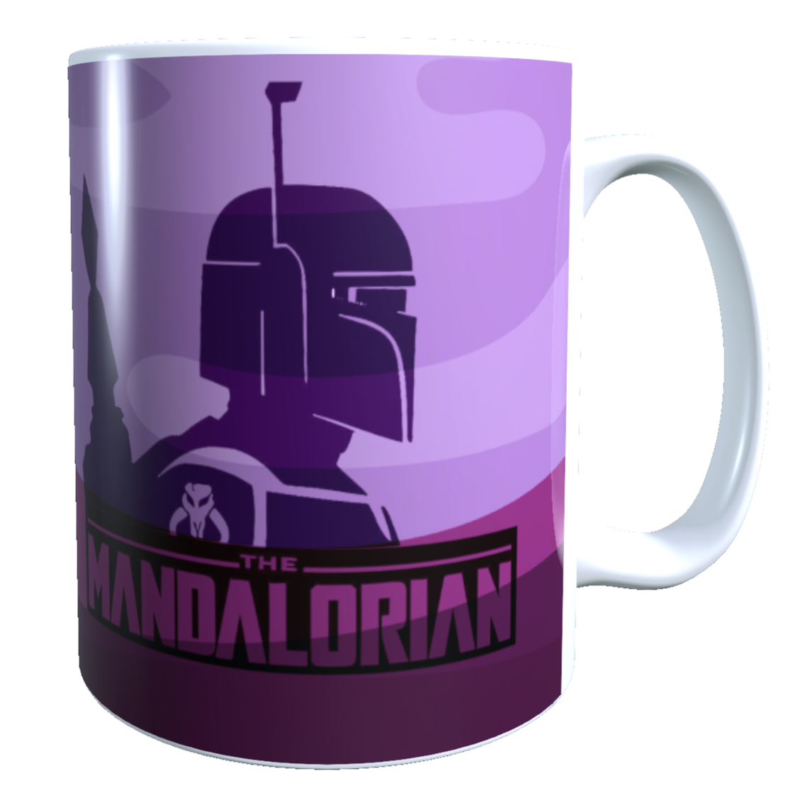 Taza - Tazón The Mandalorian (Fondo morado) - Star Wars