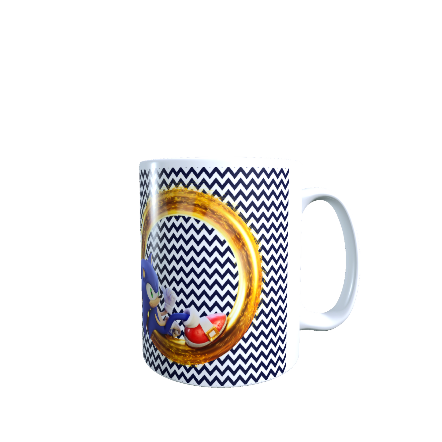 Taza - Tazón Sonic (fondo azul)