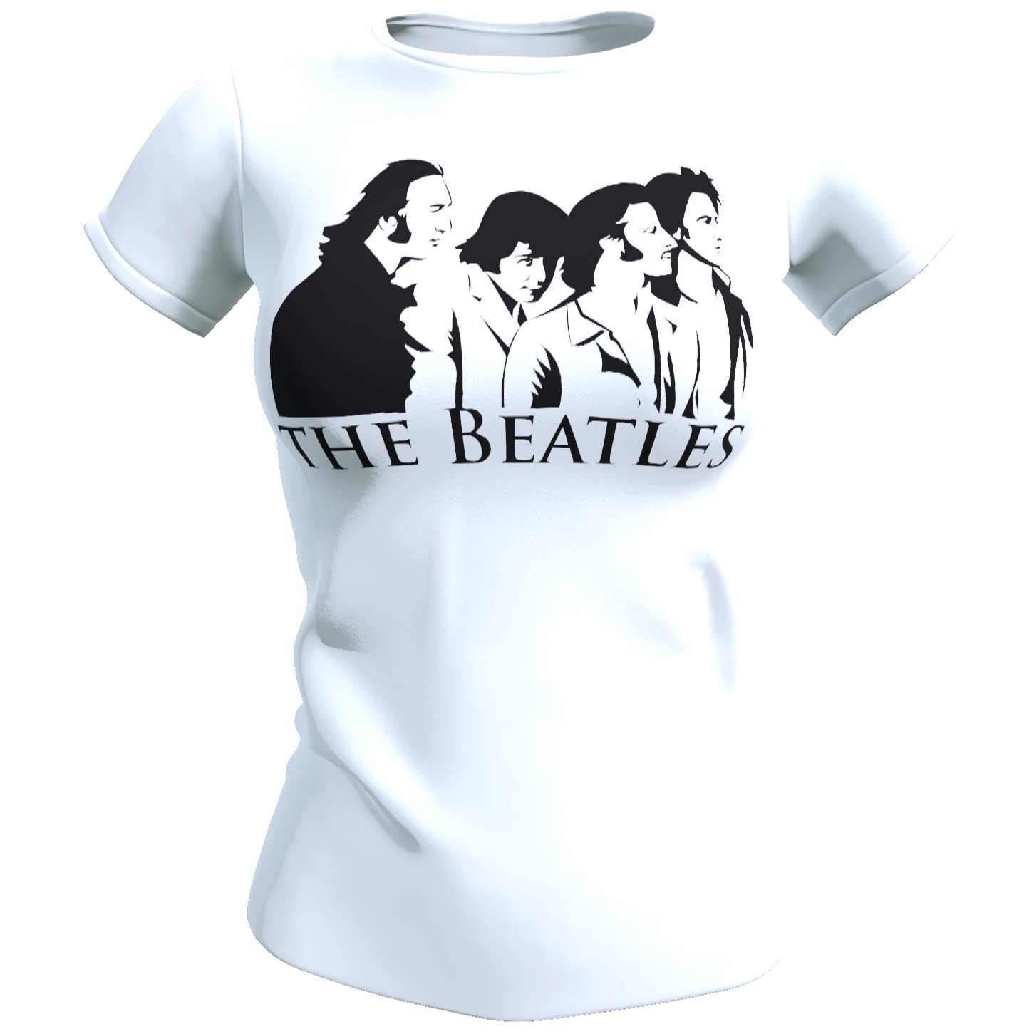Polera Mujer The Beatles Grupo 100 algodon