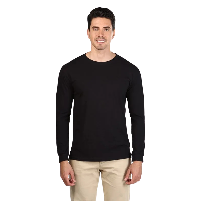 Polera Manga Larga Lisa Algodón 100% Premium Nacional Unisex Hq