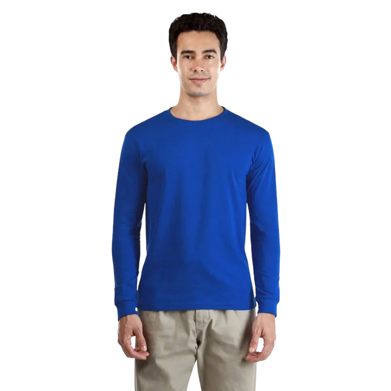 Polera Manga Larga Lisa Algodón 100% Premium Nacional Unisex Hq