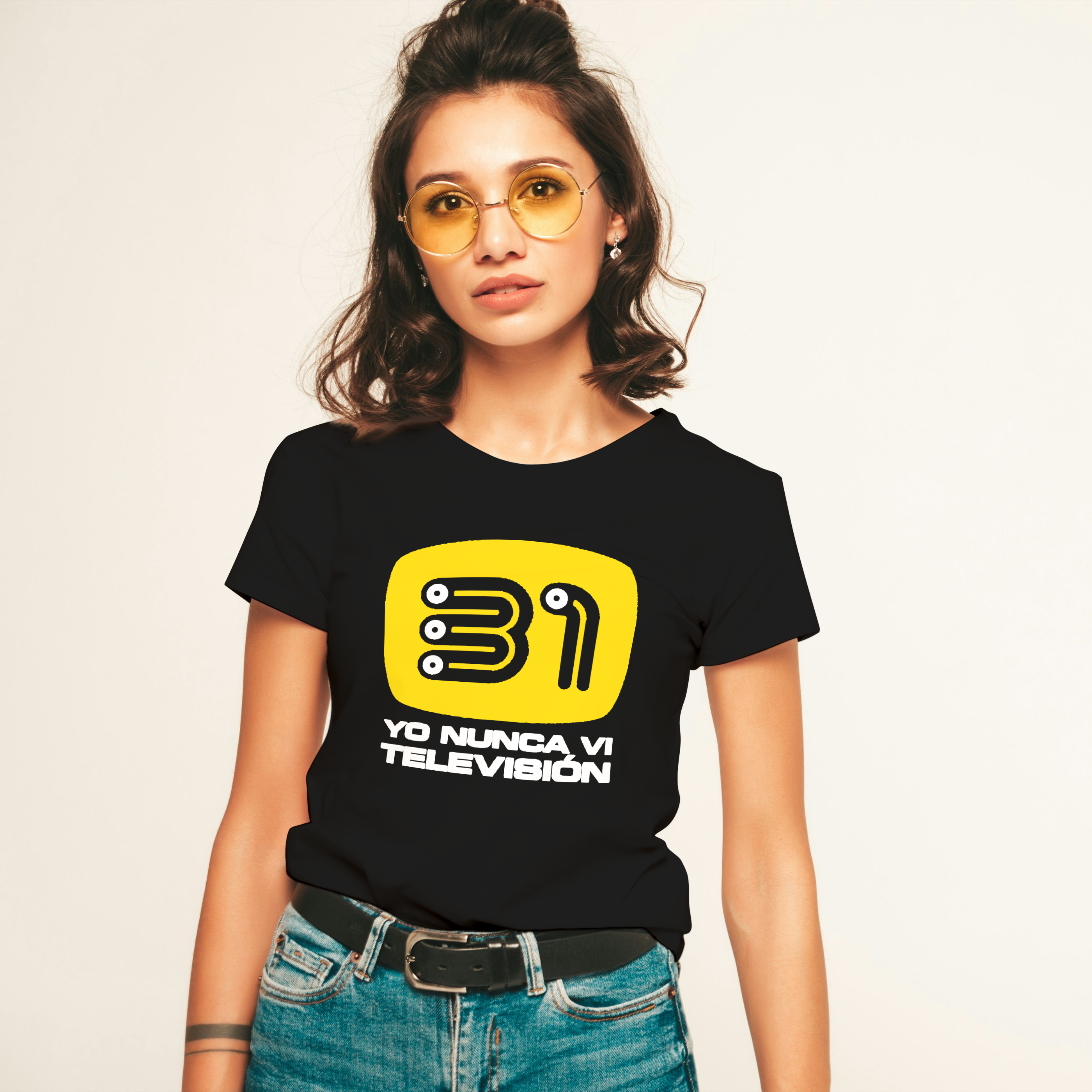 Polera MUJER 31 MINUTOS / Nunca ví Tv 100% Algodón