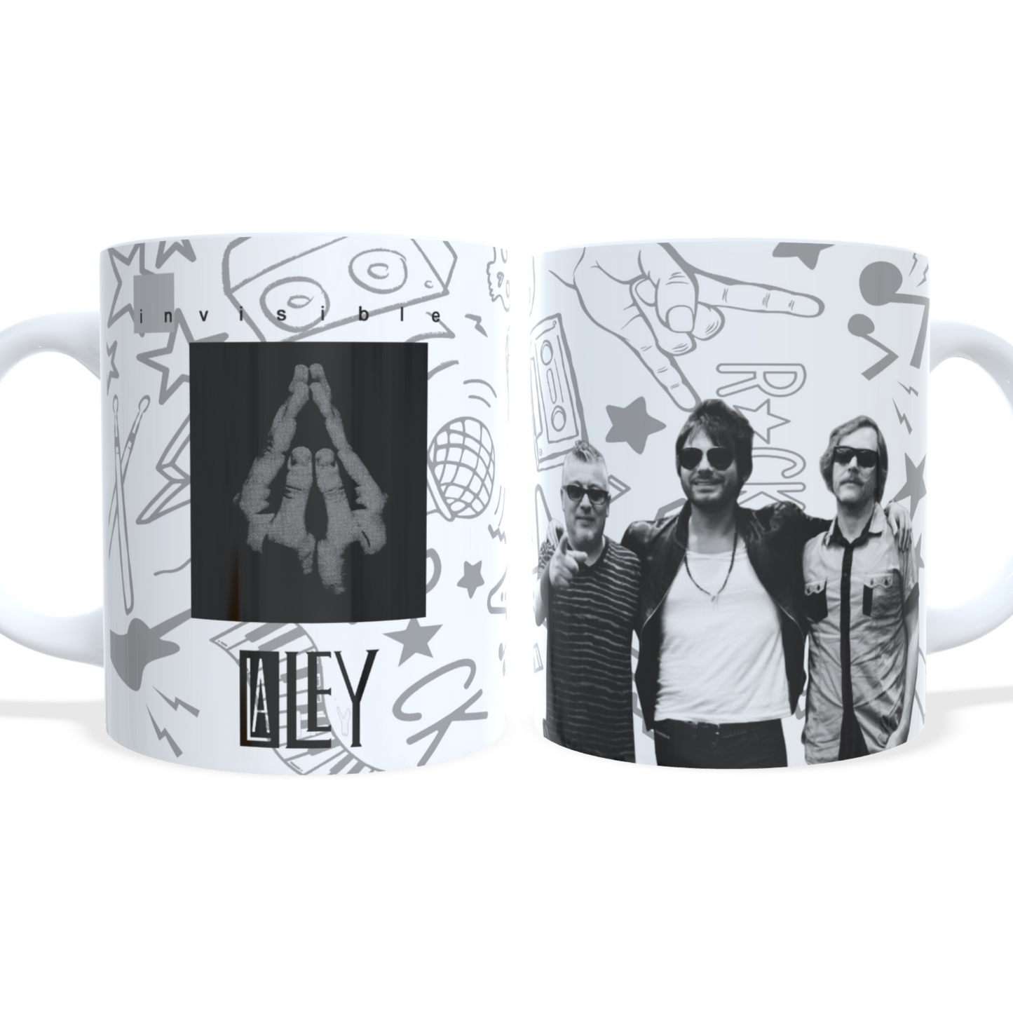 Pack de 6 Tazas de 11 Onzas - Diseños de Bandas Rock Chileno