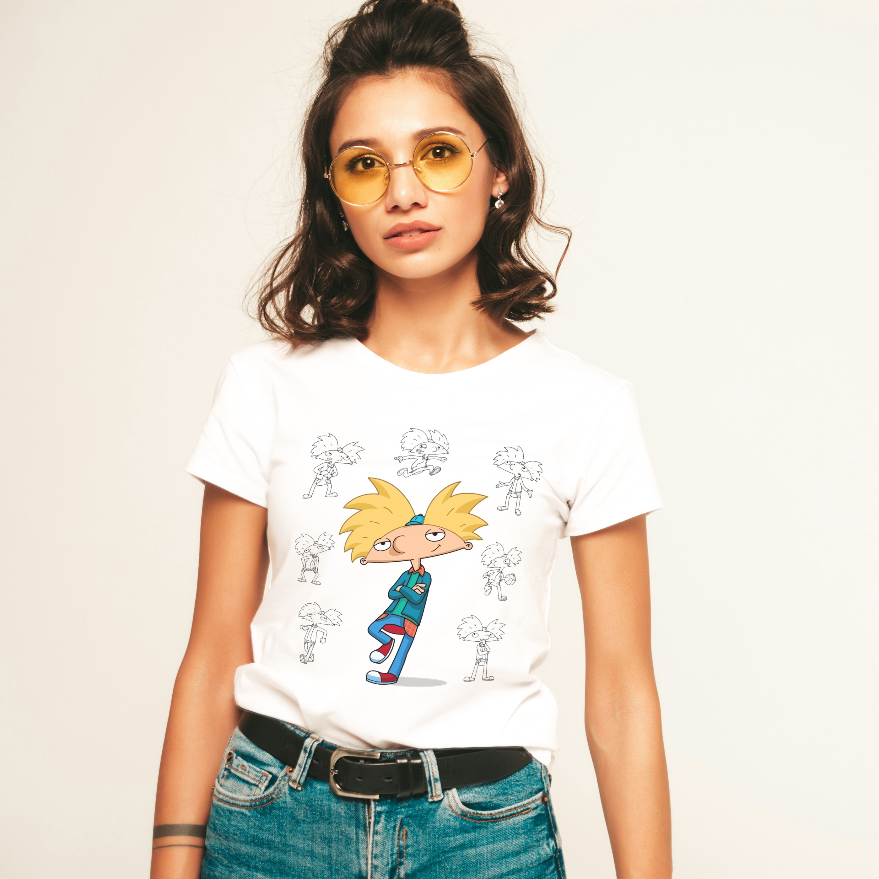 Polera MUJER Hey Arnold 100% Algodón
