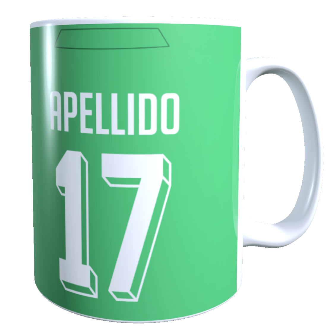 Taza Personalizado con Apellido y Numero, Diseño Audax Italiano