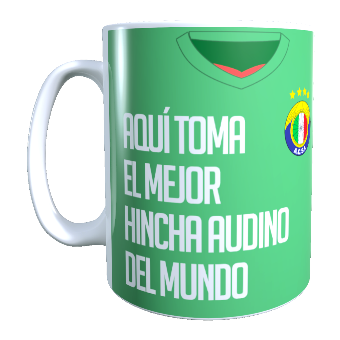 Taza Personalizado con Apellido y Numero, Diseño Audax Italiano