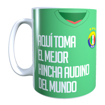 Taza Personalizado con Apellido y Numero, Diseño Audax Italiano