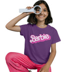 Polera Infantil Barbie / Logo (100% algodón)