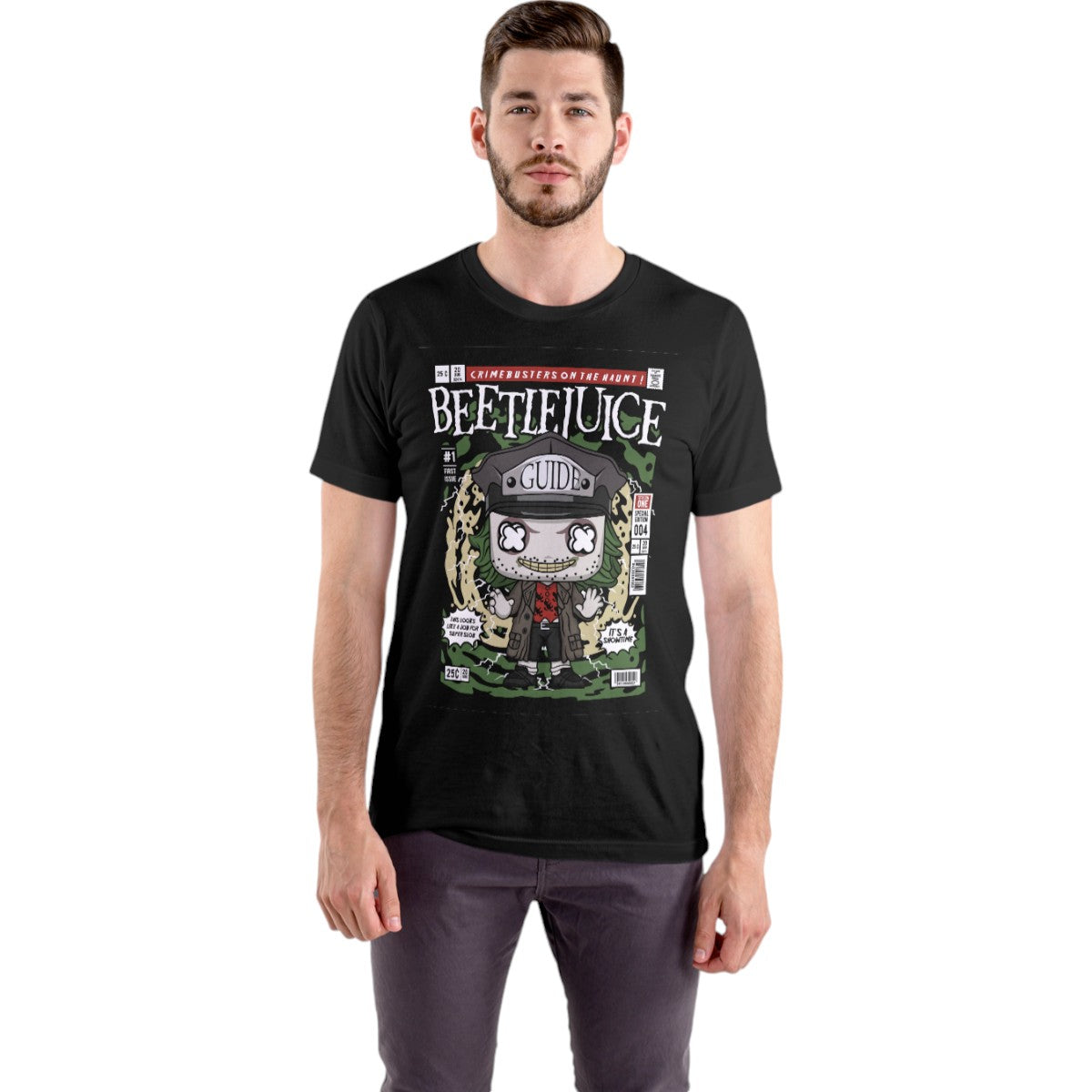 Polera UNISEX Beetlejuice 100% Algodón