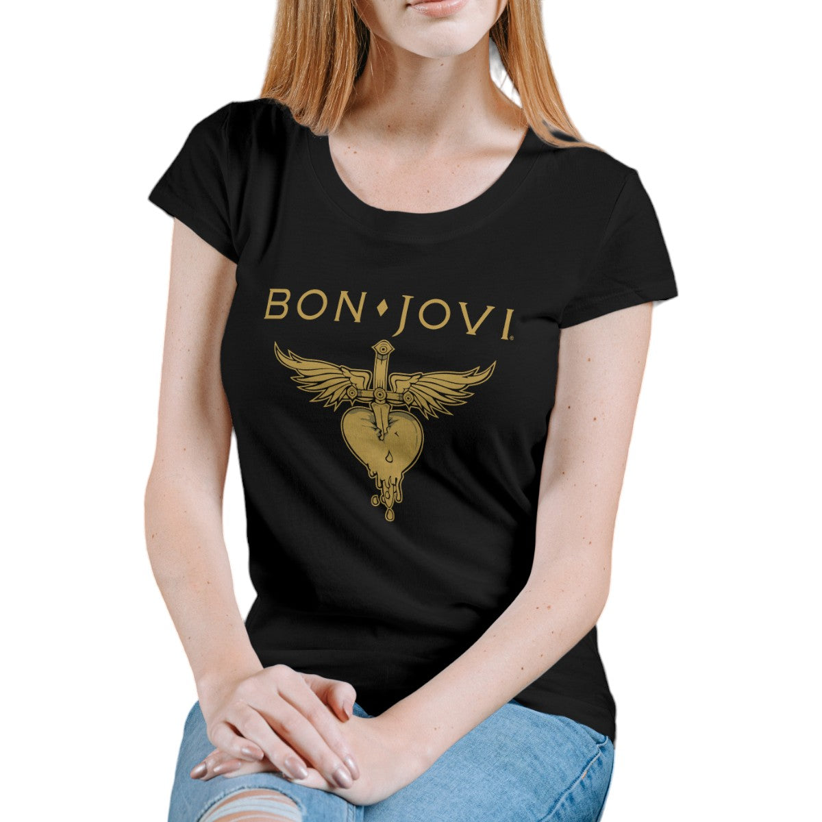 Polera MUJER Bon Jovi 100% Algodón