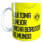 Taza Personalizada con Apellido y Numero, Diseño BORUSIA DORTMUND