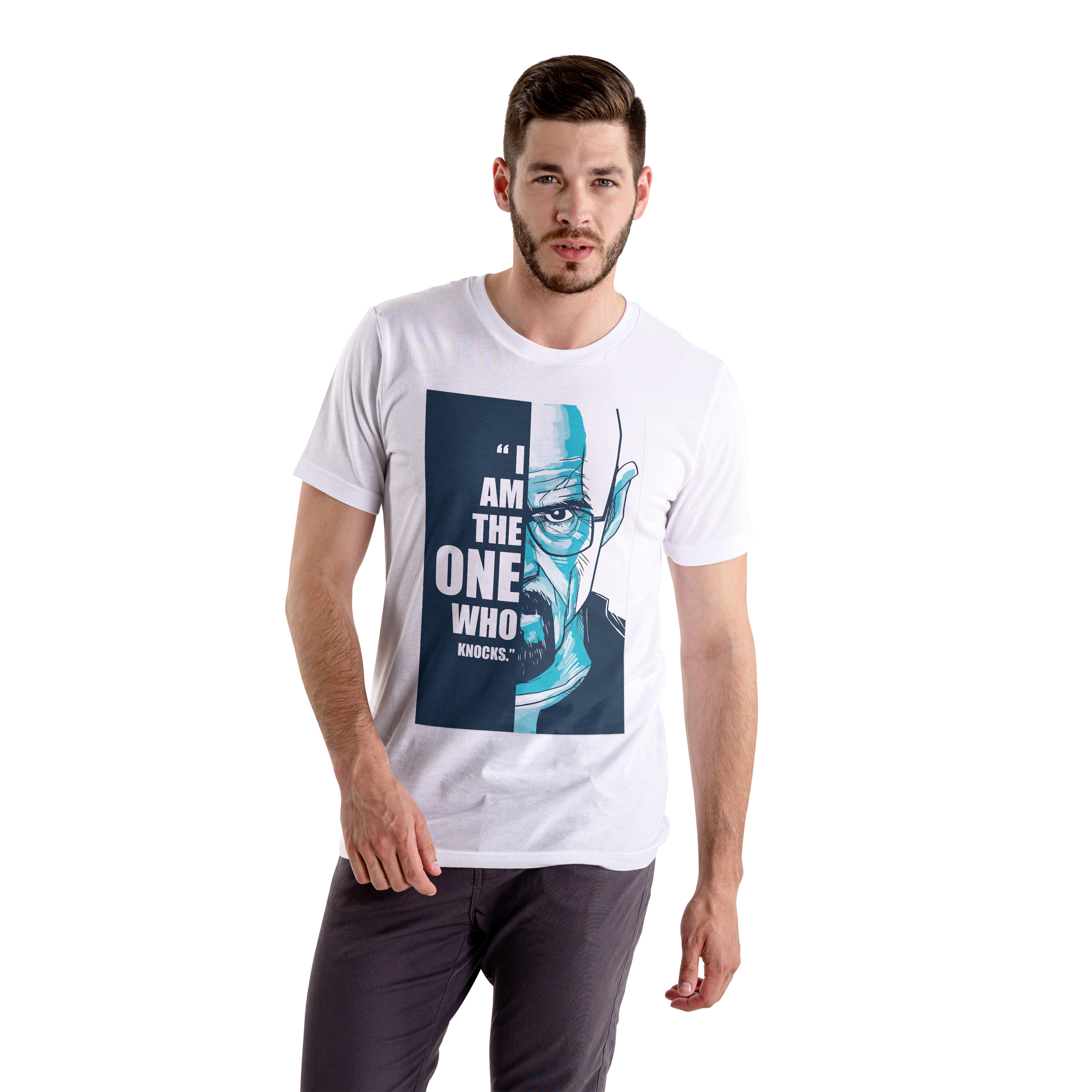 Polera UNISEX Breaking Bad / I am the one who knocks 100% Algodón