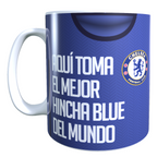 Taza Personalizada con Apellido y Numero, Diseño CHELSEA