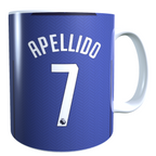 Taza Personalizada con Apellido y Numero, Diseño CHELSEA
