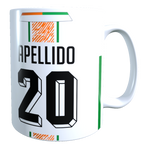 Taza Personalizado con Apellido y Numero, Diseño Cobresal