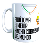 Taza Personalizado con Apellido y Numero, Diseño Cobresal