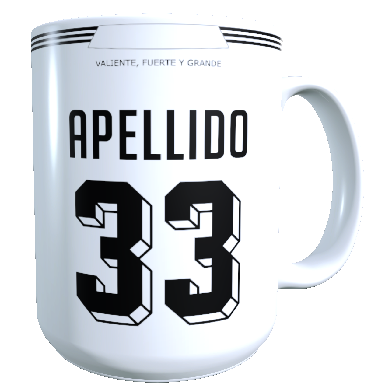 Taza Personalizada GRANDE 15 ONZAS COLO COLO + APELLIDO Y NÚMERO