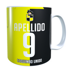 Taza Personalizado con Apellido y Numero, Diseño COQUIMBO UNIDO